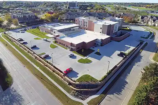 An aerial view of Clive Behavioral Health West.